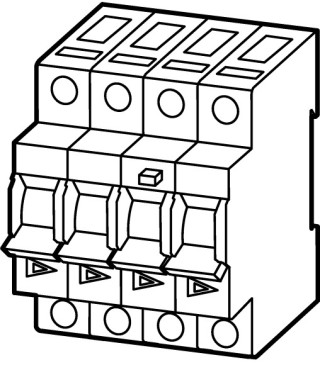 Дифференциальный автоматический выключатель 13/0,03А, кривая отключения В, 3+N полюсов, откл. способность 6 кА