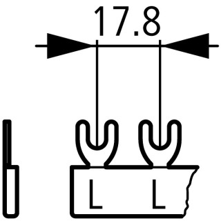 Соединительная шина, 1 фаза, 6 модулей