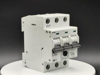 Модульный автомат защиты двигателя 1 А, 3 полюса