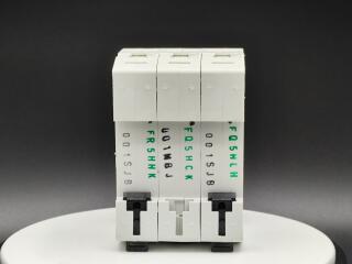 Модульный автомат защиты двигателя 1 А, 3 полюса