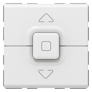 Кнопочный выключатель управления приводами - Программа Mosaic - 2 модуля - белый