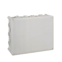 Коробка прямоугольная - 360x270x124 - Программа Plexo - IP 55 - IK 07 - серый - 24 кабельных ввода - 750 °C