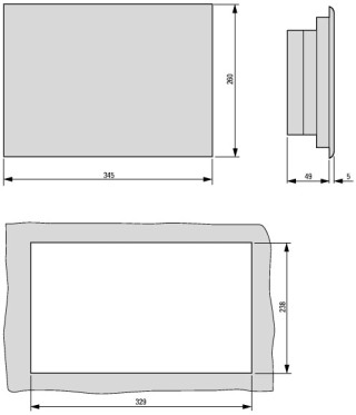 панель оператора , 24 В, 10,4" TFT, цветная , Ethernet, RS232, RS485, (PLC)
