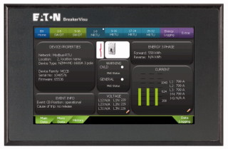 Система мониторинга BreakerVisu, подключение до 48 устройств, цветной дисплей 7", ModbusRTU+SmartWire DT