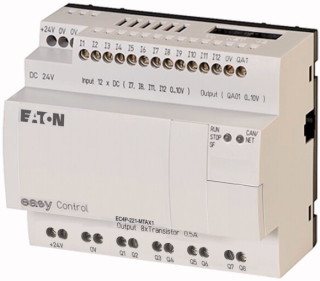 Компактный контроллер , 24VDC , 12DI (из которых 4 AI ) , 8 DO (T) 1AO , CAN