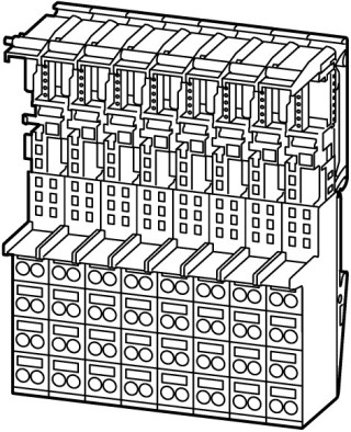 Базовый модуль блока XI / ON , пружинные Зажимы , 4 уровня соединения соединены с C-шиной