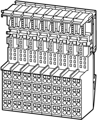 Базовый блок модулей XI / ON , винтовые Зажимыовые клеммы 4 уровнях, соединены с C-шиной