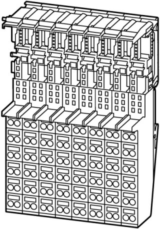 Базовый модуль XI / ON , пружинные Зажимы, 6 уровней связи соединены с C-шиной