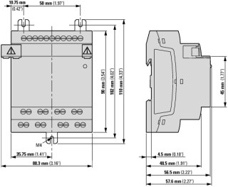 Модуль ввода / вывода 100/240V AC/DC, 8DI, 8DO реле 5А