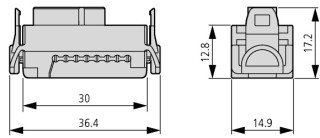 Соединительный элемент SWD для фиксации на плоский кабель SWD
