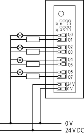 Модуль Ввод / Вывод , SWD , 24VDC , 8DO -Транс , 0.5A