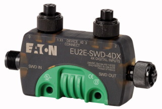 SWD T-Connector модуль ввода/вывода IP67, 24 В пост. тока, четыре входа, два гнезда входа/выхода M12