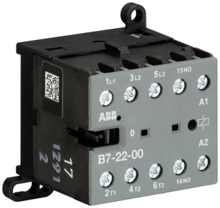 Мини-контактор B7-22-00-01 (12A при AC-3 400В), катушка 24В AС, с винтовыми клеммами