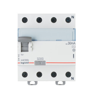 Выключатель дифференциального тока TX³ - 4П - 25 А - тип AC - 300 мА - 4 модуля