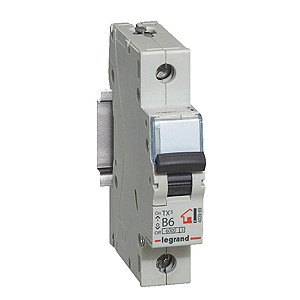 Автоматический выключатель TX³ 6000 - 6 кА - тип характеристики C - 1П - 230/400 В~ - 40 А - 1 модуль