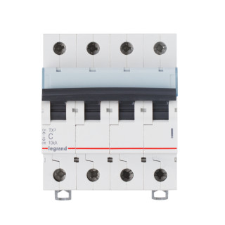 Автоматический выключатель TX³ 6000 - 6 кА - тип характеристики C - 4П - 400 В~ - 20 А - 4 модуля