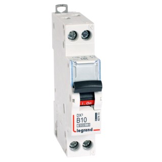 Автоматический выключатель DX³ 6000 - 10 кА - тип характеристики B - 1П+Н - 230/400 В~ - 10 А - 1 модуль