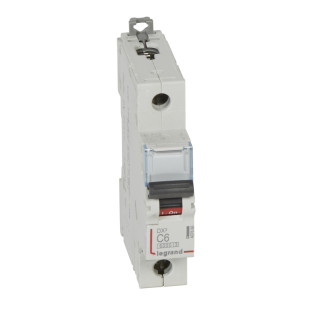 Автоматический выключатель DX³ 6000 - 10 кА - тип характеристики C - 1П - 230/400 В~ - 6 А - 1 модуль