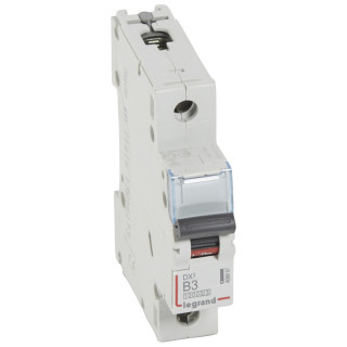 Автоматический выключатель DX³ 10000 - 16 кА - тип характеристики B - 1П - 230/400 В~ - 3 А - 1 модуль