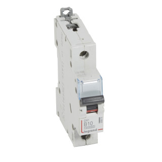 Автоматический выключатель DX³ 10000 - 16 кА - тип характеристики B - 1П - 230/400 В~ - 10 А - 1 модуль