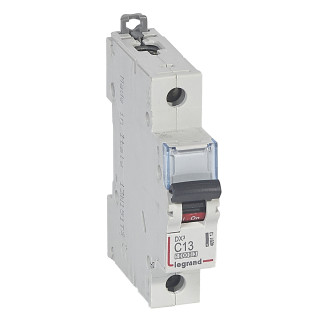 Автоматический выключатель DX³ 10000 - 16 кА - тип характеристики C - 1П - 230/400 В~ - 13 А - 1 модуль