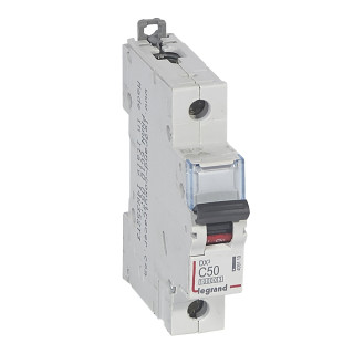 Автоматический выключатель DX³ 10000 - 16 кА - тип характеристики C - 1П - 230/400 В~ - 50 А - 1 модуль