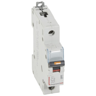 Автоматический выключатель DX³ - 25 кА - тип характеристики С - 1П - 230/400 В~ - 2 А - 1 модуль