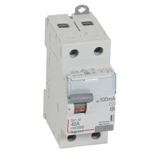 Выключатель дифференциального тока DX³-ID - 2П - 230 В~ - 40 А - тип AC - 100 мА - 2 модуля