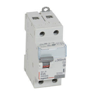 Выключатель дифференциального тока DX³-ID - 2П - 230 В~ - 63 А - тип A - 300 мА - 2 модуля