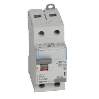 Выключатель дифференциального тока DX³-ID - 2П - 230 В~ - 25 А - тип HPI - 30 мА - 2 модуля