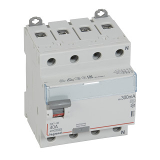 Выключатель дифференциального тока DX³-ID - 4П - 400 В~ - 40 А - тип A - 300 мА - 4 модуля