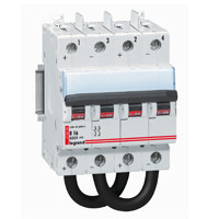 Автоматический выключатель постоянного тока - 800 В= - 10 А - 2 защищенных полюса - 4 модуля