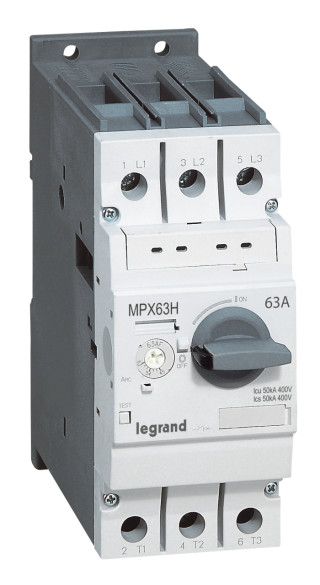 Автоматический выключатель для защиты электродвигателей MPX³ T63H 10A 100kA