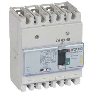 Автоматический выключатель DPX³ 160 - термомагнитный расцепитель - 16 кА - 400 В~ - 4П - 40 А