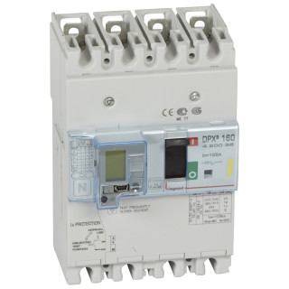 Автоматический выключатель DPX³ 160 - термомагн. расц. - с диф. защ. - 16 кА - 400 В~ - 4П - 125 А