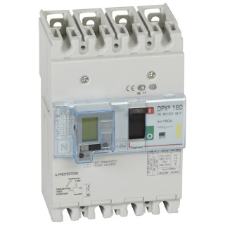 Автоматический выключатель DPX³ 160 - термомагн. расц. - с диф. защ. - 16 кА - 400 В~ - 4П - 160 А