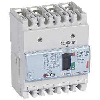 Автоматический выключатель DPX³ 160 - термомагнитный расцепитель - 36 кА - 400 В~ - 4П - 25 А