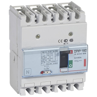 Автоматический выключатель DPX³ 160 - термомагнитный расцепитель - 36 кА - 400 В~ - 4П - 40 А