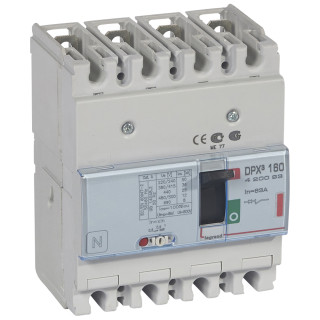 Автоматический выключатель DPX³ 160 - термомагнитный расцепитель - 36 кА - 400 В~ - 4П - 63 А