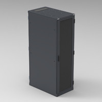 Шкаф серверный 19" - 42U - 600x1000 мм - в плоской упаковке - с боковыми панелями