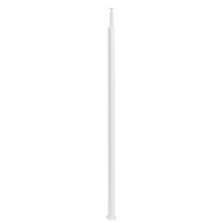 Snap-On колонна пластиковая с крышкой из пластика 2 секции 2,77 метра, с возможностью увеличения высоты колонны до 4,05 метра,  цвет белый