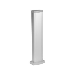 Универсальная мини-колонна алюминиевая с крышкой из алюминия 1 секция, высота 0,68 метра, цвет алюминий
