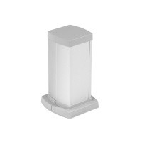 Универсальная мини-колонна алюминиевая с крышкой из алюминия 2 секции, высота 0,3 метра, цвет алюминий
