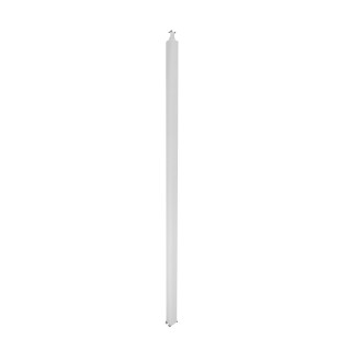 Универсальная колонна алюминиевая с крышкой из алюминия 2 секции, высота 2,77 метра, с возможностью увеличения высоты до 4,05 метра, цвет белый
