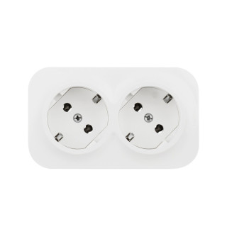 Розеточный блок 2 x 2К+З с защитными шторками - 16 A - 250 В~ - Quteo IP 20 - Белый