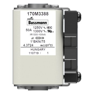 Быстрый предохранитель 50A 1250V 1*BKN/75 AR CU