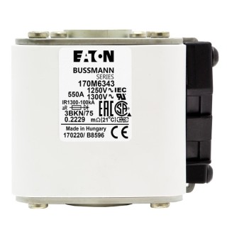 Быстрый предохранитель 550A 1250V 3BKN/75 AR CU