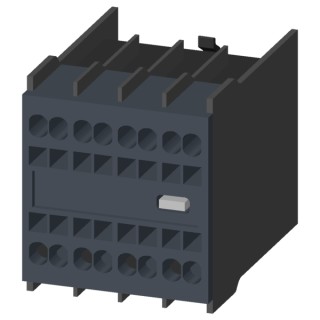 auxiliary switch block, spring loaded terminal, 4-pol, 1NO+1NC