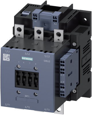 contactor, AC-1 / AC-3, S6, screw terminal  auxiliary: spring loaded, electrical drive, PLC-input, 2NO+2NC left + right