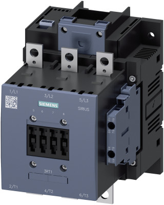 air-break contactor, S6, busbar connection, auxiliary: screw, electronic drive, PLC-input, 2NO+2NC left+right